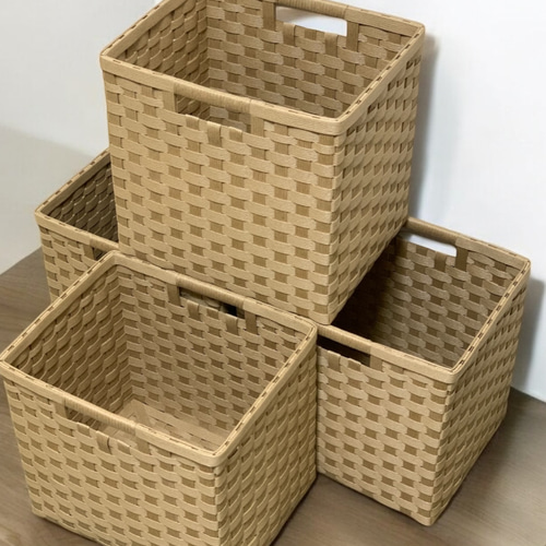 受注製作】シンプルな収納かご(3辺合計80cm未満) 収納でお困りの