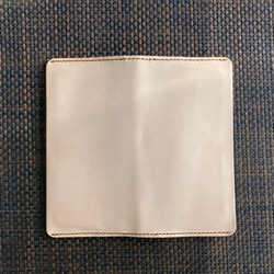 【ｶｰﾄﾞP8 生成り】薄型シンプル長財布 ロングウォレット LWP8-0010ki リムーバブル小銭入れ（OP） 5枚目の画像