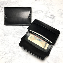 栃木レザー 二つ折り マルチケース /本革 カードケース 名刺入れ