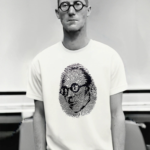 ル・コルビュジェ ホワイト Tシャツ 【 シルクスクリーン 】 T