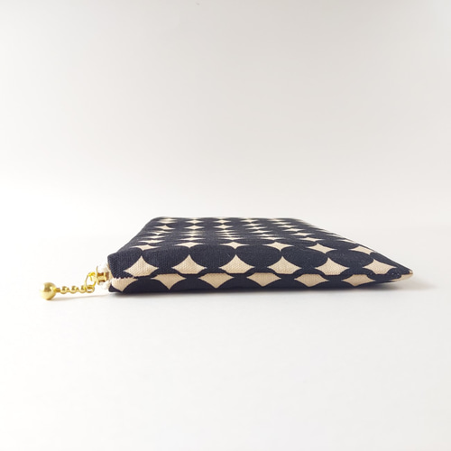 ⑦ポケット3つ フラットポーチ バッグに入れておくと便利な 通帳 印鑑