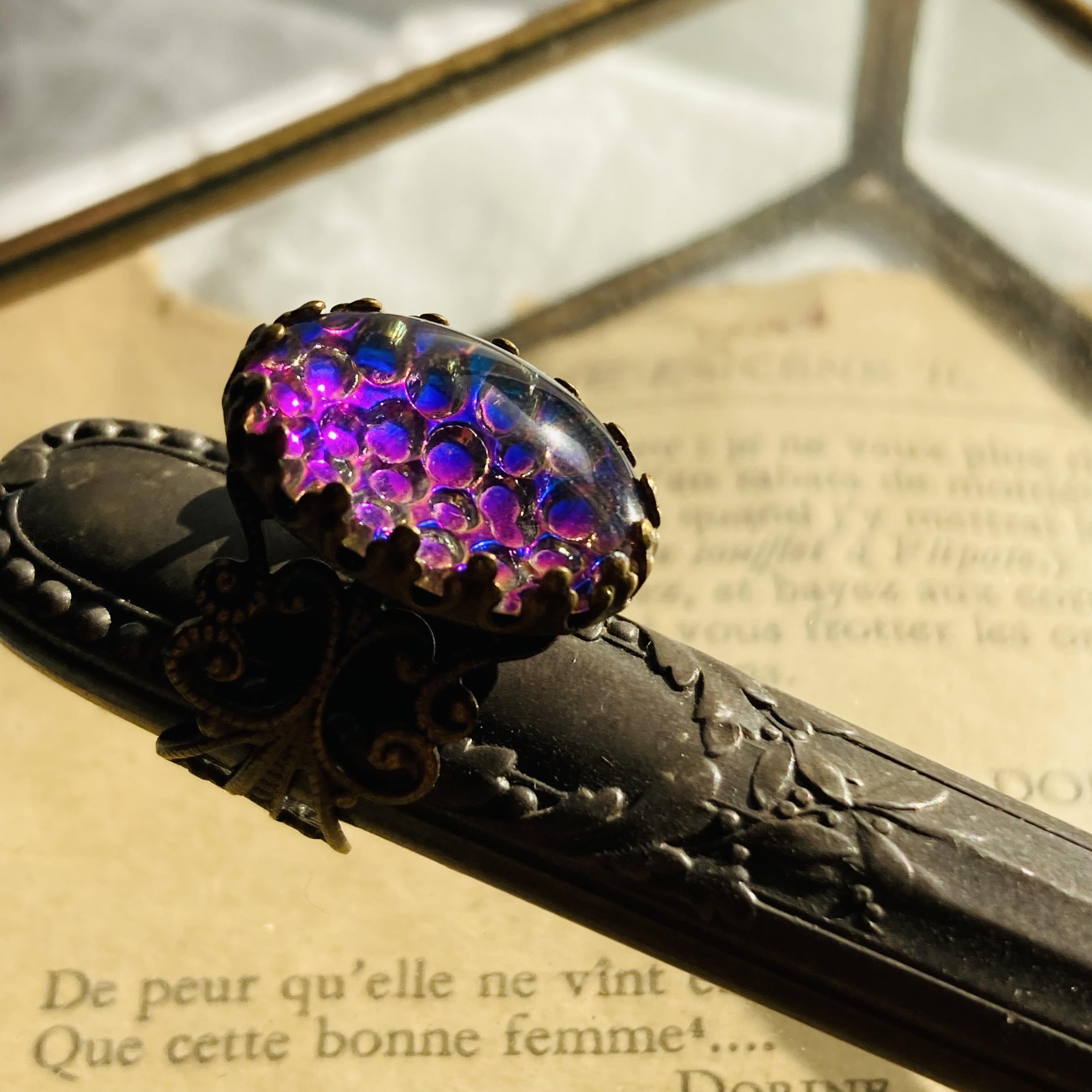 再販　 夜の魔術部 ヴィンテージ 虹の泡 リング 指輪        Ω