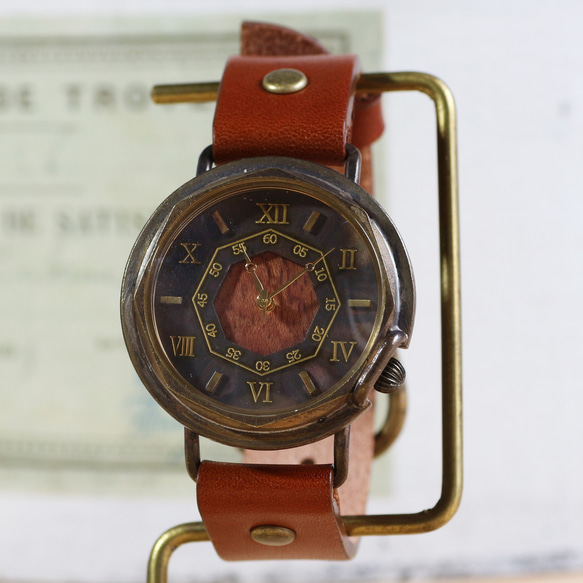 木錶盤WB-007 M尺寸MADE IN JAPAN手工手錶watch木皮革 第2張的照片
