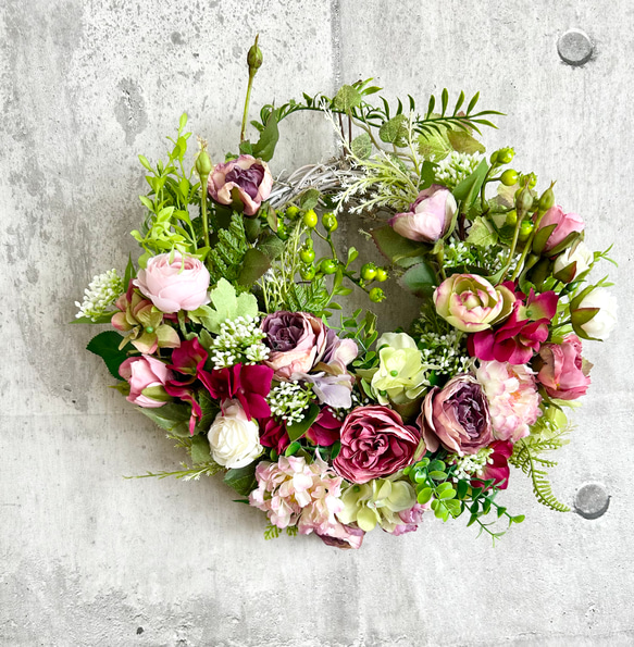 Rose garden wreath「受注制作」 3枚目の画像