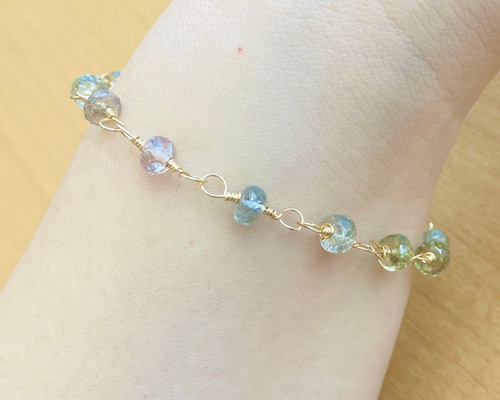 14kgf ブルーサファイアのブレスレット◝✩