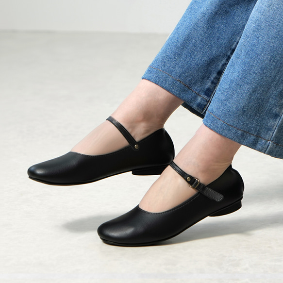 兩穿芭蕾鞋 日本製 (A0641)【接單後製作：15～24・40天※取決於顏色】 第1張的照片