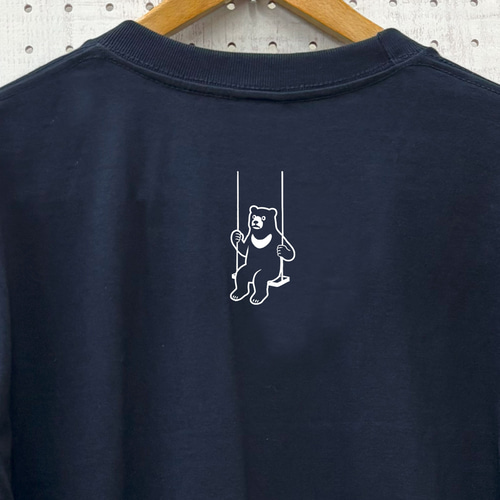 ブランコ熊大 長袖Tシャツ カーキ メンズ ユニセックス 長T ロンT