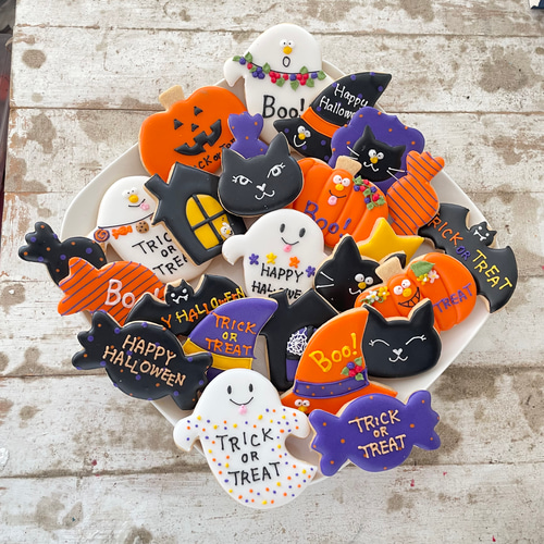 ご予約は10/15まで・リニューアルしました］【アイシングクッキー