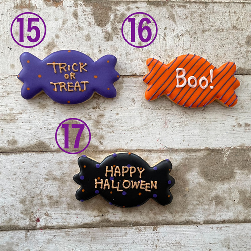 ♦︎ハロウィン♦︎アイシングクッキー♦︎1セット1300円.2セット2400円 ご予約は10/15まで・リニューアルしました］【アイシングクッキー