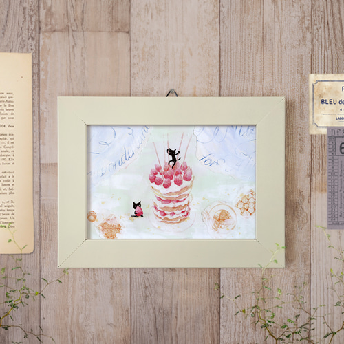 t0s10321様オーダー絵画「三匹の猫と苺パンケーキ」 t0s10321様オーダー絵画「三匹の猫と苺パンケーキ」