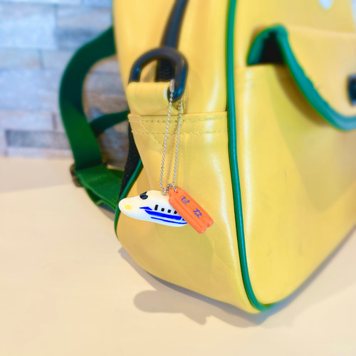 H5はやぶさ】新幹線☺︎名入れ 立体キーホルダー チャーム こねてつ