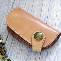 【ロングウォレット】 ナチュラル 総手縫い コンチョ メンズ 本革 長財布 楽天市場】レザーウォレット メンズ コンチョ付き 長財布 本革 菊紋