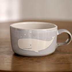 クジラのスープカップ 1枚目の画像