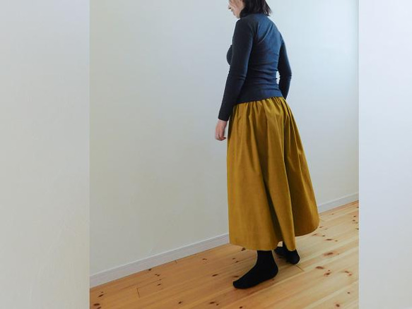 [19色展開]＊秋冬定番! 軽やか起毛コットン＊コーデュロイのガウチョパンツ 12枚目の画像