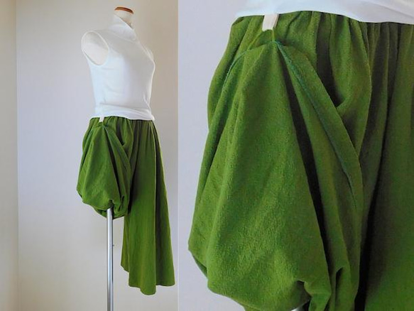 [19色展開]＊秋冬定番! 軽やか起毛コットン＊コーデュロイのガウチョパンツ 16枚目の画像