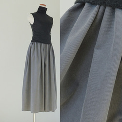 [19色展開]＊秋冬定番! 軽やか起毛コットン＊コーデュロイのガウチョパンツ 7枚目の画像