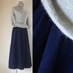 [19色展開]＊秋冬定番! 軽やか起毛コットン＊コーデュロイのガウチョパンツ 2枚目の画像