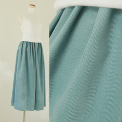 [19色展開]＊秋冬定番! 軽やか起毛コットン＊コーデュロイのガウチョパンツ 5枚目の画像