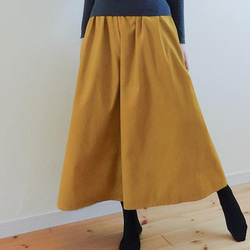 [19色展開]＊秋冬定番! 軽やか起毛コットン＊コーデュロイのガウチョパンツ 8枚目の画像