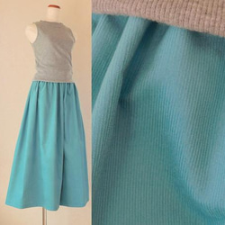 [19色展開]＊秋冬定番! 軽やか起毛コットン＊コーデュロイのガウチョパンツ 4枚目の画像