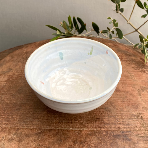 平茶碗　コバルトブルー　【中古美品】 和食器 トルコブルー四寸平鉢（KIA-140） 作家「荒木漢一」