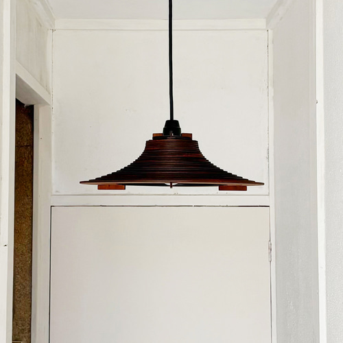 ビッグハット」木製ペンダントライト 照明 おしゃれ ダイニング