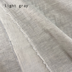 《はぎれ》ダブルガーゼorganic綿100％【選べる2色】➀light gray ➁blue gray 2枚目の画像