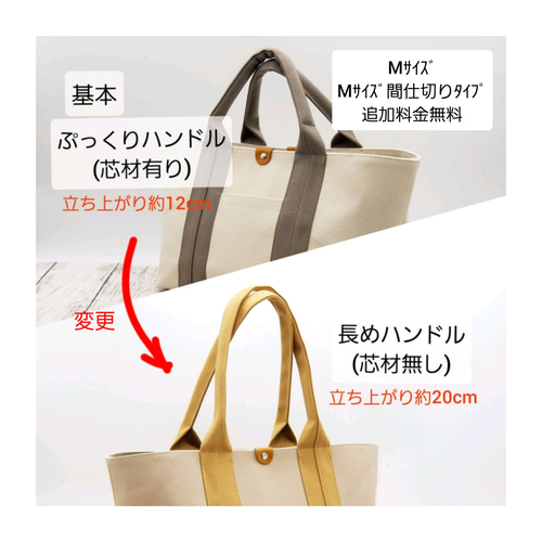 【新品 未使用品】ear ベージュ（光沢あり） トートバッグ 2ｻｲｽﾞｾﾐｵｰﾀﾞｰ】ぷっくりハンドルの自立トート☆ベージュ 他