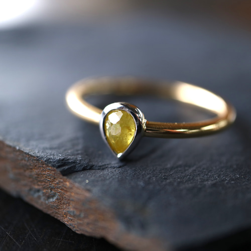 ローズカット/イエローダイヤモンド指輪 指輪・リング YUDA 通販