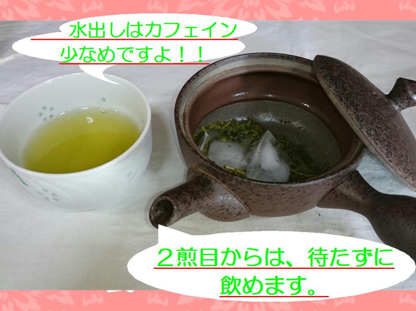 高級な甘み！【新茶100％】特上深蒸し緑茶　茶園NO,2 「茶楽 (さらく)」100g【全国送料185円】 6枚目の画像