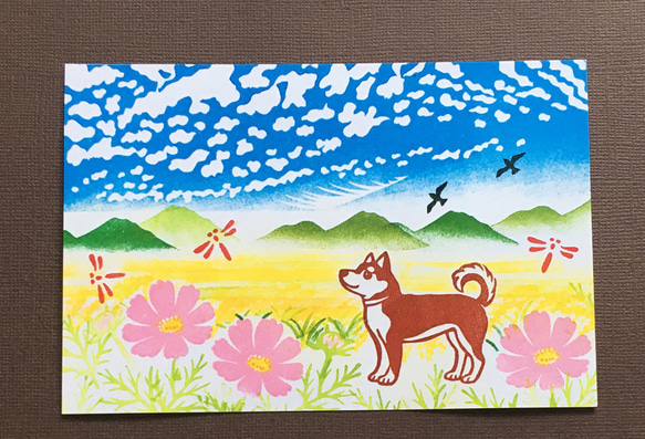 とんぼの消しゴムはんこ（持ち手つき） 4枚目の画像