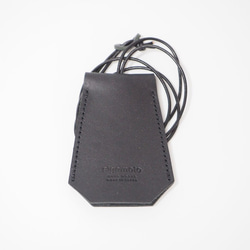 キークロシェット ブラック 本革 レザーネックレス キーケース キー