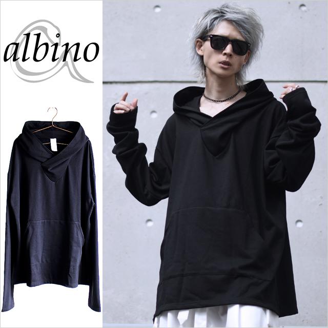 クロスVネックルーズスリーブビッグパーカー