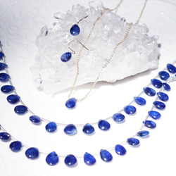 ☆ K10/K18 藍寶石對形切割單隻耳環 ~ Odetta 第6張的照片