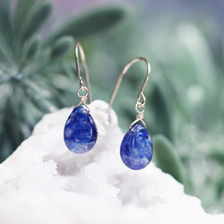 ☆ K10/K18 藍寶石對形切割單隻耳環 ~ Odetta 第1張的照片