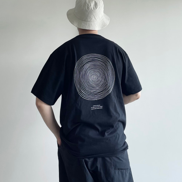 オーバーシルエット半袖Tシャツ / Baum バウム / ブラック 4枚目の画像