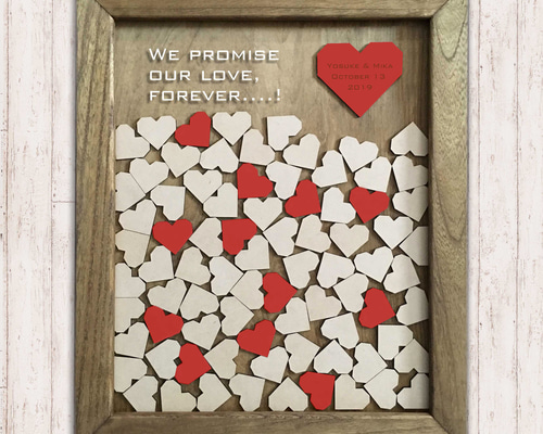 ウェディングドロップスSQUAREHEART｜【結婚証明書】ゲスト参加型