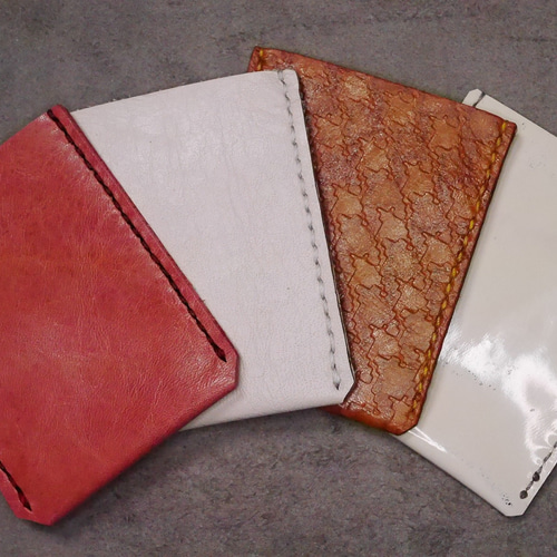 本革製トークンケース☆手縫い☆超ミニストラップ付き その他ケース