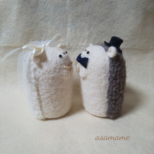 羊毛フェルトハリネズミウェルカムドール