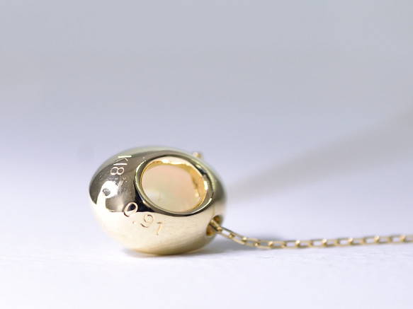 Opal_0.91ct/k18YG Necklace 【Cupola/クーポラ】 4枚目の画像