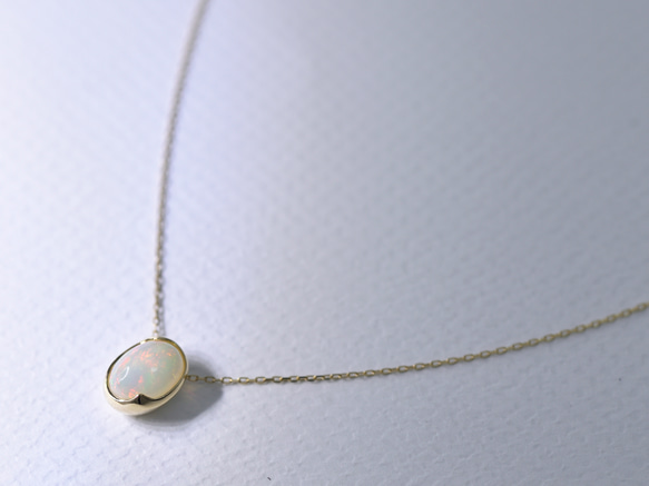 Opal_0.91ct/k18YG Necklace 【Cupola/クーポラ】 2枚目の画像