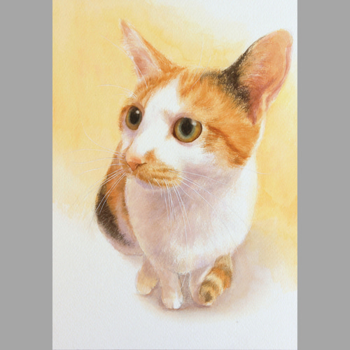 A4水彩画】ペットのリアルな似顔絵【どんな動物でも!】 絵画