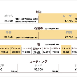 Pt900・甲丸・鏡面・typeA/typeB【ペアリング】 3枚目の画像