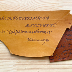 プレートストラップ　本革　ブラック 6枚目の画像