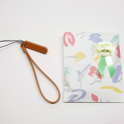 プレートストラップ　本革　ブラック 5枚目の画像