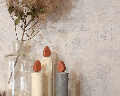 キャンドル オブジェ｜全4種類 ろうそく 木製 クリスマス