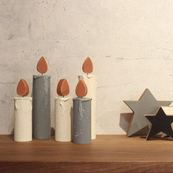 キャンドル オブジェ｜全４種類 ろうそく 木製 クリスマス ウエディング 誕生日 パーティー 演出 オブジェ 置物 8枚目の画像