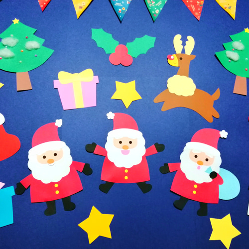 人気】クリスマス ガーランド サンタ ハンドメイド