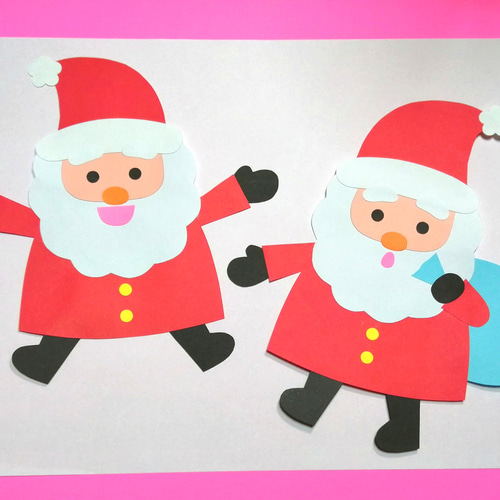 クリスマス サンタさん 壁面 飾り ガーランド ハンドメイド ガーランド