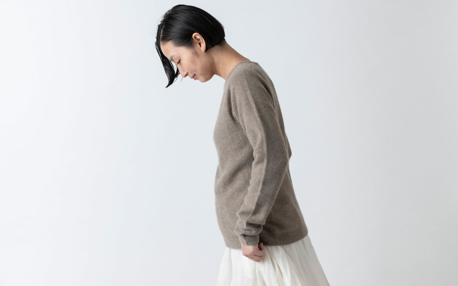 enrica cashmere&sable knit / mocha